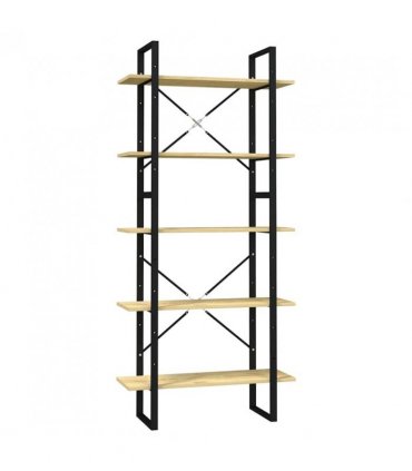 vidaXL 5-Tier Book Cabinet 80x30x175 cm Pinewood
