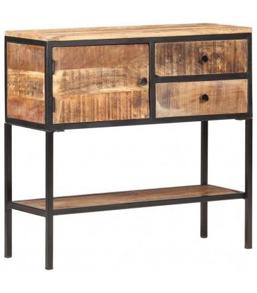 vidaXL Sideboard 85x30x80 cm Rough Mango Wood