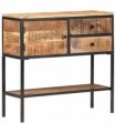 vidaXL Sideboard 85x30x80 cm Rough Mango Wood