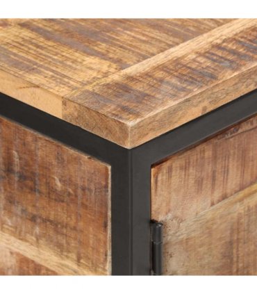 vidaXL Sideboard 85x30x80 cm Rough Mango Wood