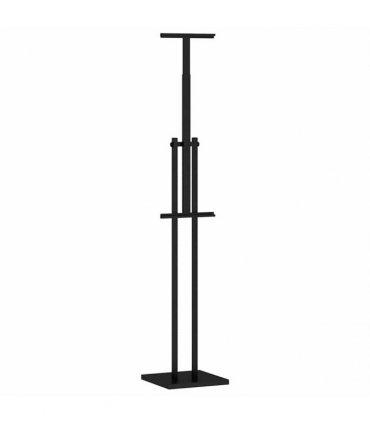 vidaXL Trade Show Displays Black 26.5 x 26.5 x 150 cm Steel