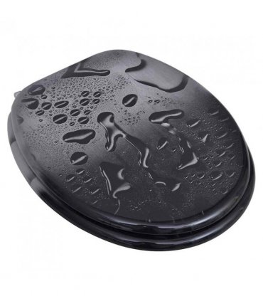 Toilet Seat with MDF Lid Water Drop Design