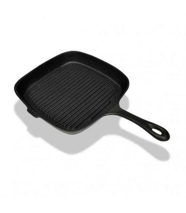vidaXL Grill Pan Cast Iron 24x23 cm