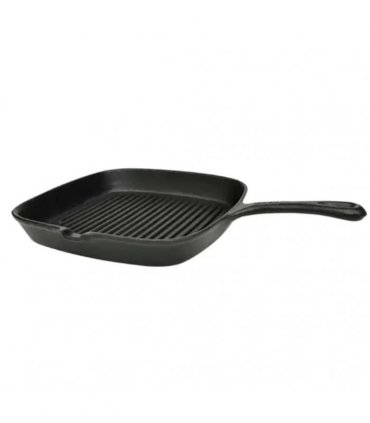 vidaXL Grill Pan Cast Iron 24x23 cm