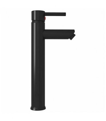 vidaXL Bathroom Sink with Tap and Push Drain Black Tempered Glass