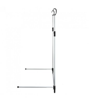 vidaXL Telescopic Wardrobe Hanging Rail Silver