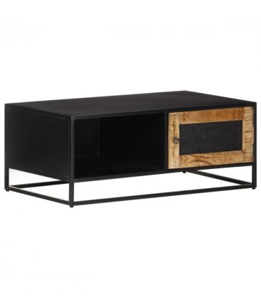 vidaXL Coffee Table 90x50x35 cm Rough Mango Wood