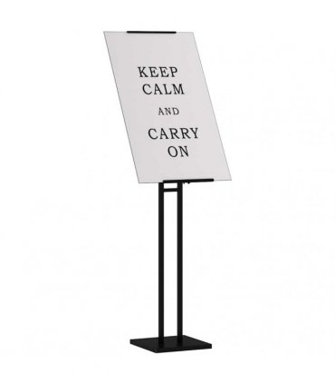 vidaXL Trade Show Displays 2 pcs Black 26.5 x 26.5 x 150 cm Steel