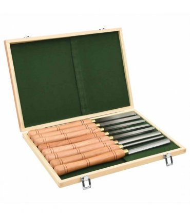 vidaXL 8 Piece Turning Tool Set HSS