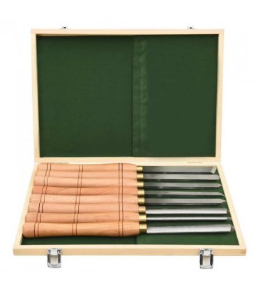 vidaXL 8 Piece Turning Tool Set HSS