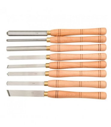 vidaXL 8 Piece Turning Tool Set HSS