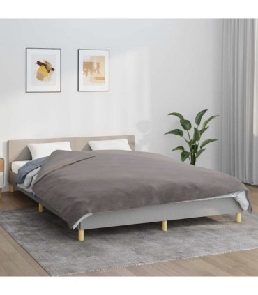 vidaXL Weighted Blanket With Cover | Grey | Cotton | Large