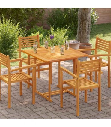 vidaXL Table Top | Natural Teak | Solid Teak Wood | 90x90 cm | Durable