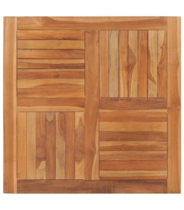 vidaXL Table Top | Natural Teak | Solid Teak Wood | 90x90 cm | Durable