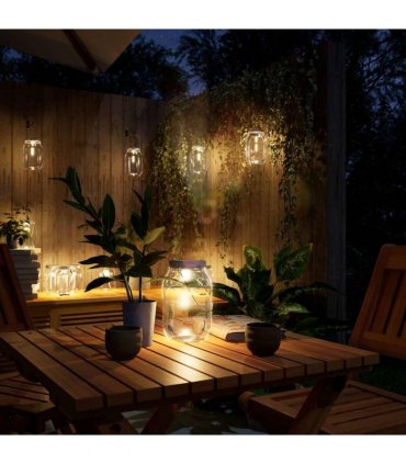vidaXL Solar Glass Light for Outdoor 12 pcs Warm White