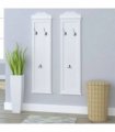 vidaXL Coat Racks 2 pcs White