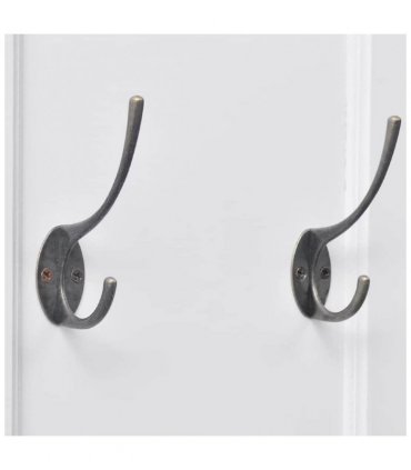 vidaXL Coat Racks 2 pcs White