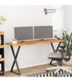 vidaXL Desk Top 140x50x2.5 cm Rectangular Solid Wood Acacia