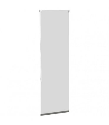 vidaXL Roller Blind Blackout Grey 60x150 cm Fabric Width 55.7 cm Polyester