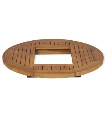 vidaXL Beer Crate Tabletop Teak 70 cm
