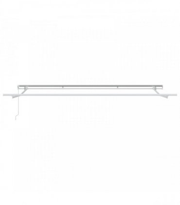 vidaXL Retractable Awning White 400 x 300 cm Polyester and Aluminium