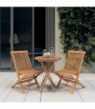 vidaXL Garden Dining Set | Teak | Solid teak wood | Foldable | Garden Dining Set