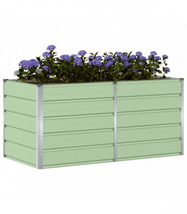 vidaXL Planter Green 160 x 80 x 75 cm Steel