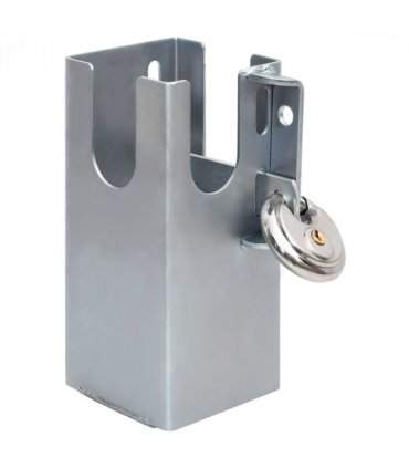 vidaXL Hitch Lock Silver 11x11x23.5 cm Steel