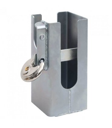 vidaXL Hitch Lock Silver 11x11x23.5 cm Steel