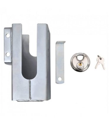 vidaXL Hitch Lock Silver 11x11x23.5 cm Steel