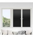 vidaXL Window Films 5 pcs Static Frosted Black PVC