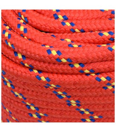 vidaXL Boat Rope Red 18 mm 25 m Polypropylene