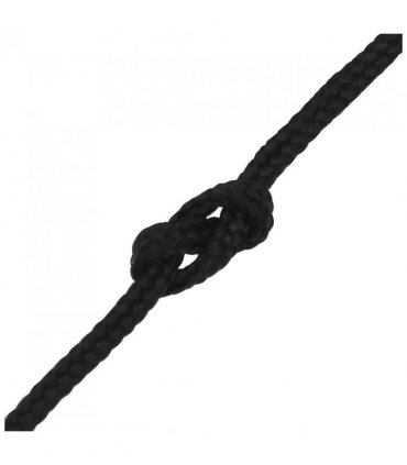 vidaXL Boat Rope Full Black 5 mm 100 m Polypropylene