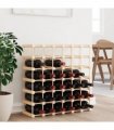 vidaXL Wine Rack for 42 Bottles 68.5x23x68.5 cm Solid Wood Pine