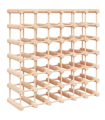 vidaXL Wine Rack for 42 Bottles 68.5x23x68.5 cm Solid Wood Pine