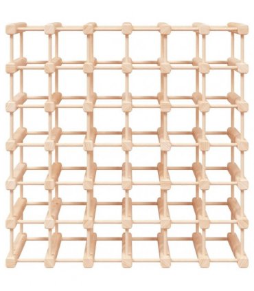 vidaXL Wine Rack for 42 Bottles 68.5x23x68.5 cm Solid Wood Pine