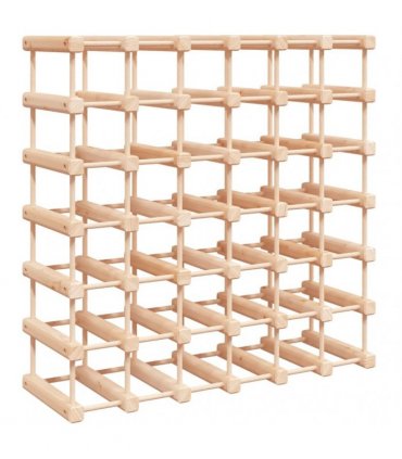 vidaXL Wine Rack for 42 Bottles 68.5x23x68.5 cm Solid Wood Pine