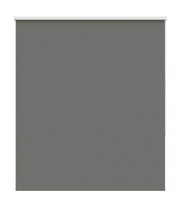 vidaXL Roller Blind Blackout Grey 140x175 cm Fabric Width 136.6 cm Polyester