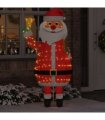 vidaXL Christmas Santa Claus Warm White 100 x 180 cm Fabric