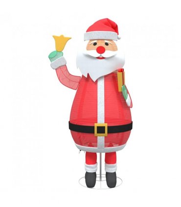 vidaXL Christmas Santa Claus Warm White 100 x 180 cm Fabric