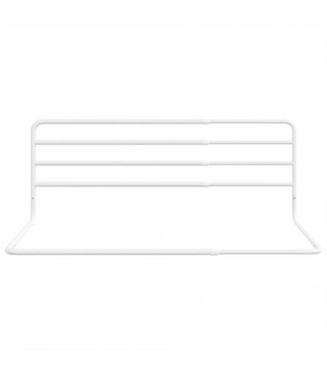 vidaXL Toddler Safety Bed Rail White (76-137)x55 cm Iron