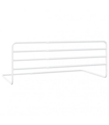 vidaXL Toddler Safety Bed Rail White (76-137)x55 cm Iron