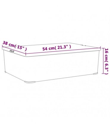 vidaXL Plastic Storage Boxes 3 pcs 25 L Stackable