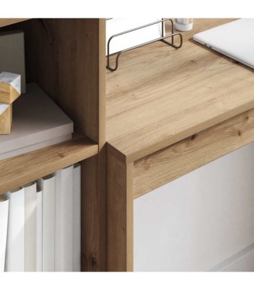 vidaXL Desk with Drawer with Shelf with Storage 2 pcs Artisan Oak