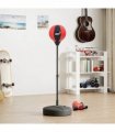 vidaXL Punching Ball Set with Gloves and Pump Adjustable Height 81-122 cm
