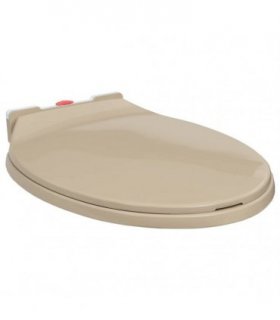 vidaXL Soft-Close Toilet Seat Quick Release Beige Oval
