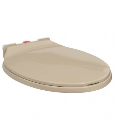 vidaXL Soft-Close Toilet Seat Quick Release Beige Oval