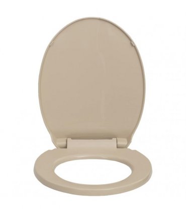 vidaXL Soft-Close Toilet Seat Quick Release Beige Oval