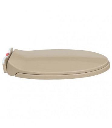 vidaXL Soft-Close Toilet Seat Quick Release Beige Oval