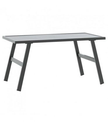 vidaXL Garden Coffee Table Black 90x45x35 cm Powder-coated Steel
